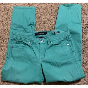 Calvin Klein Green Skinny Crop Pants Womens Size 8